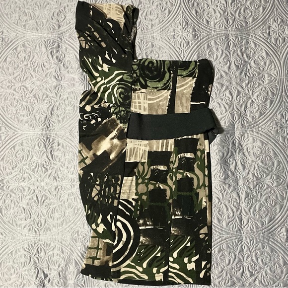 Misope One Shoulder Dress with Ruffled Sleeve and Removable Belt - Picture 7 of 9